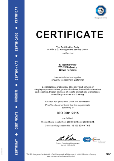 ISO Certificate